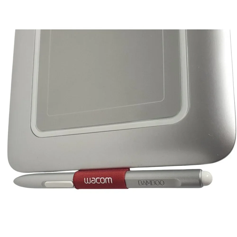 Wacom Bamboo Fun Digital Drawing Tablet Graphics Pen Silver USB Cable CTH-461/S